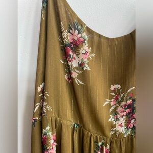 Cami Tier Midi Dress in Metallic Classic Corsage